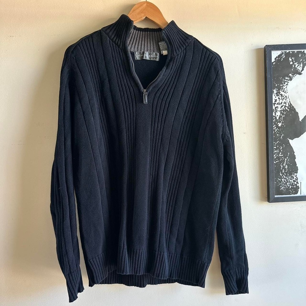 Oscar De La Renta quarter zip sweater